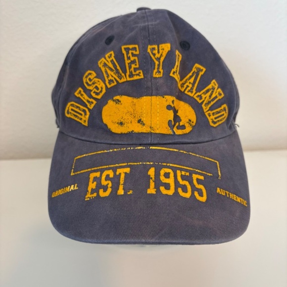 Disneyland Resort Est 1955 Mickey Mouse Distressed Navy Blue Dad Hat Adult OSFM